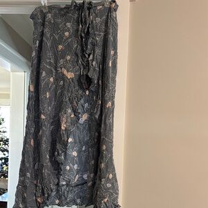Floral Gray Skirt